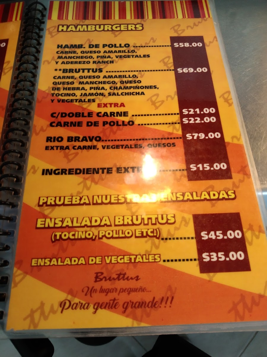 Bruttus Hamburguers Centro Menu - Image 2